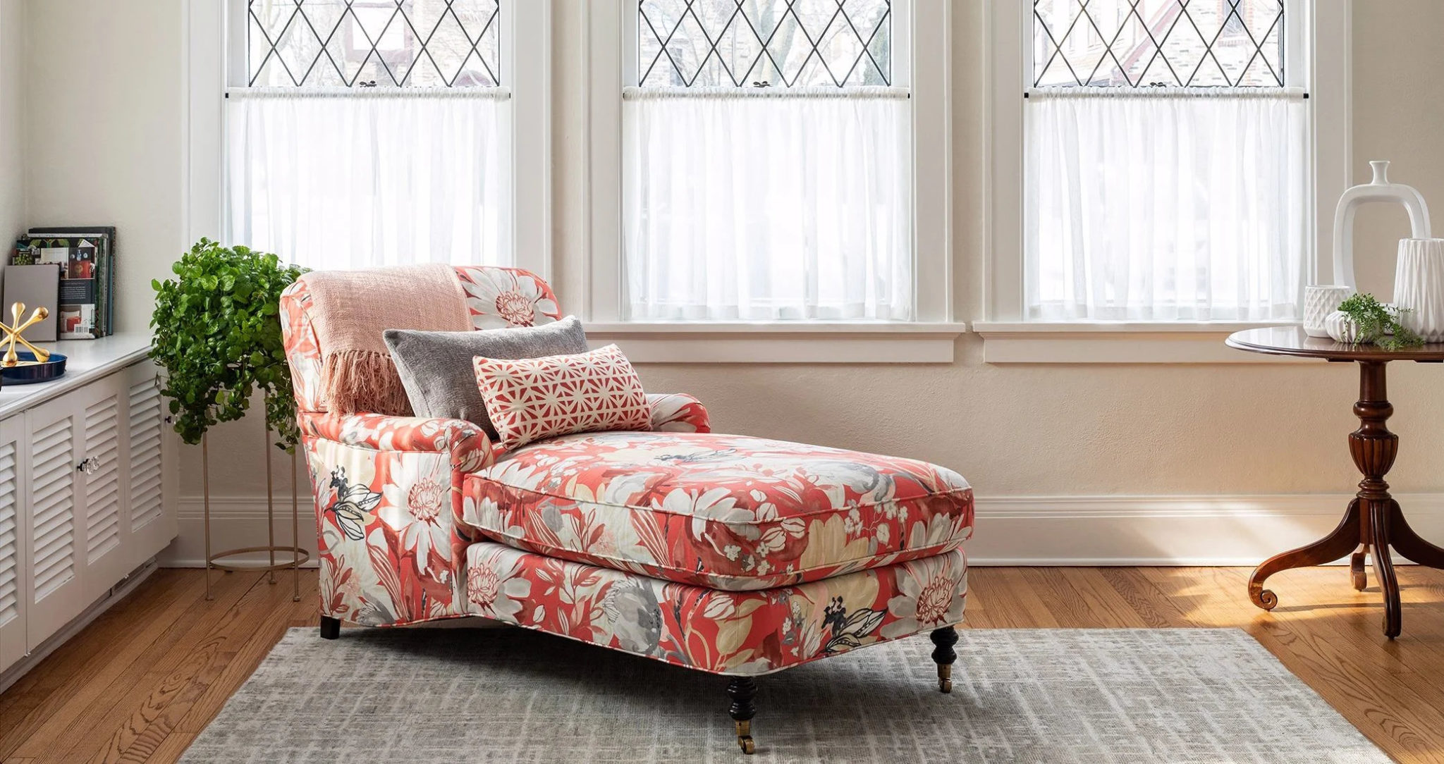 Add whimsy to your space with a chaise lounge
